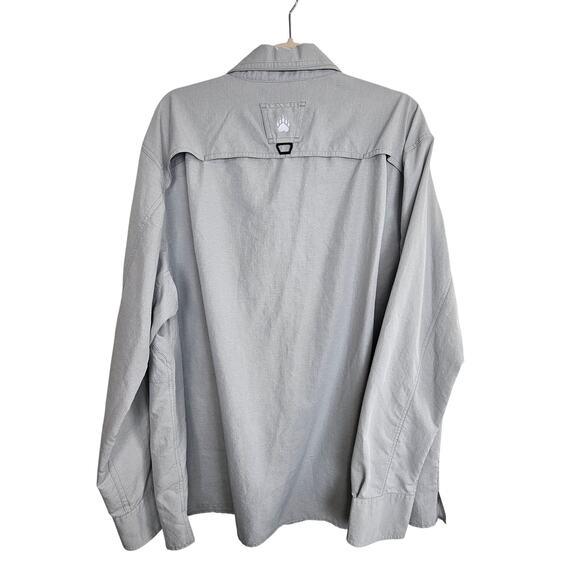 Alaskan Hardgear Duluth Trading Co. Gray Snap Front Untucked Shirt Men XL - Picture 8 of 8